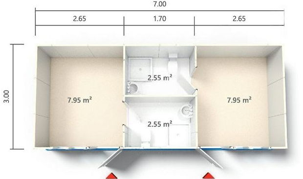 Modulární kontejnery pro KF3